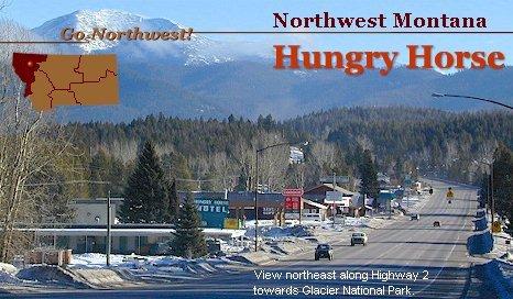 This is a pic of Hungry Horse, Montana